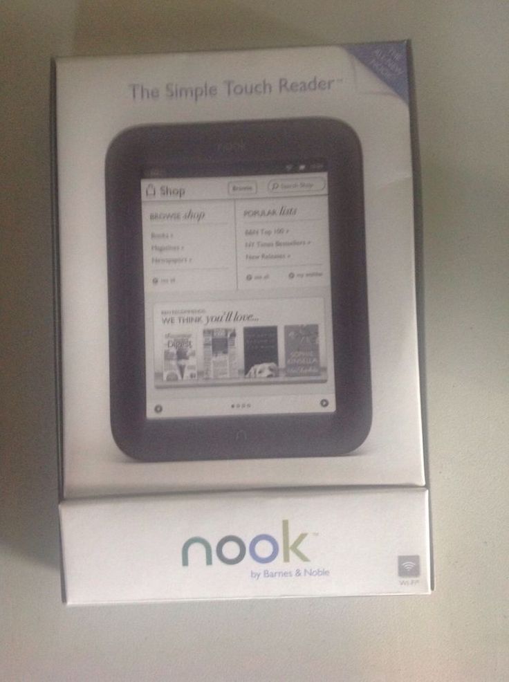 nook simple touch ebook reader